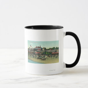 Mug Vue extérieure de la plage de HouseLong de Bath,