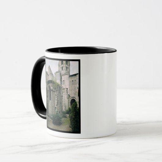 Mug Vue extérieure de l'apsidiole de l'abbaye (Devant gauche)