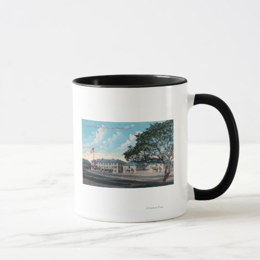 Mug Vue extérieure de l'hôpital général, Presidio (Droite)
