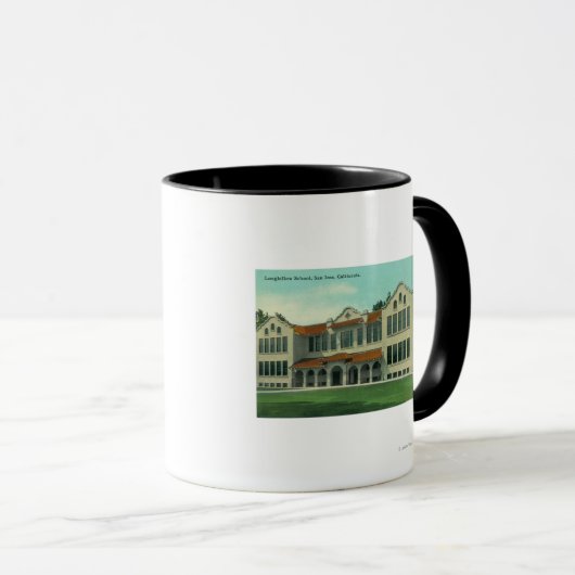 Mug Vue extérieure de Longfellow School (Devant droit)