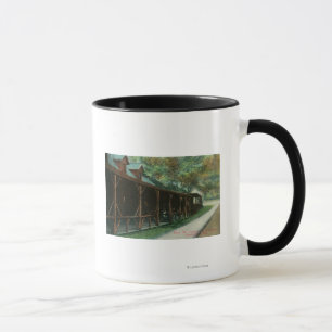 Mug Vue extérieure de taverne et de chaussée de Fitch