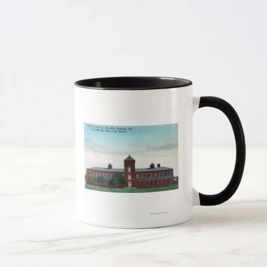 Mug Vue extérieure des aciéries de soie Currier Co (Droite)