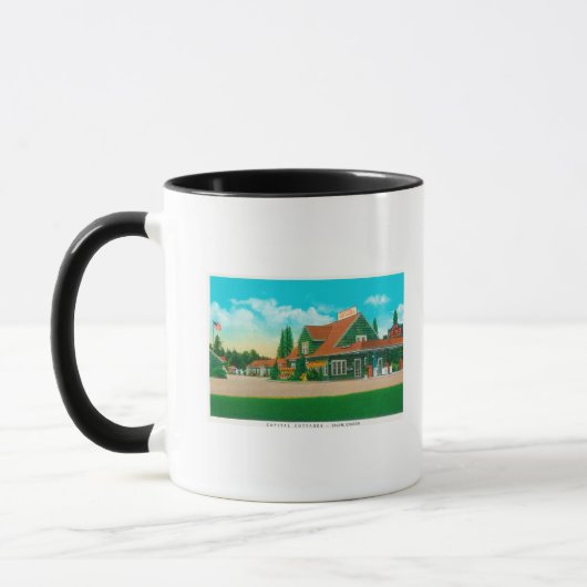 Mug Vue extérieure des majusculesSalem, OU (Gauche)