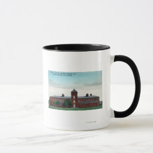 Mug Vue extérieure des moulins de soie de Currier Co