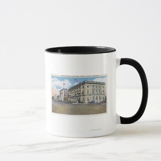 Mug Vue extérieure du bâtiment fédéral, théâtre Capito (Droite)