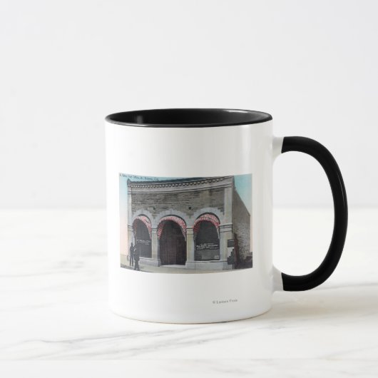 Mug Vue extérieure du bureau de poste de Sainte-Hélène (Droite)