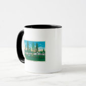 Mug Vue extérieure du camp automatique de pin (Devant gauche)