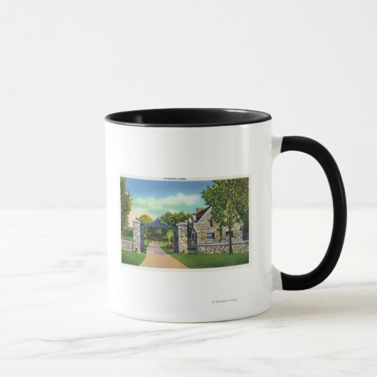 Mug Vue extérieure du logis d'entrée (Droite)