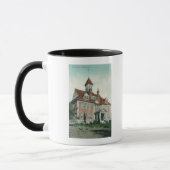 Mug Vue extérieure du lycée Yreka, CA (Gauche)