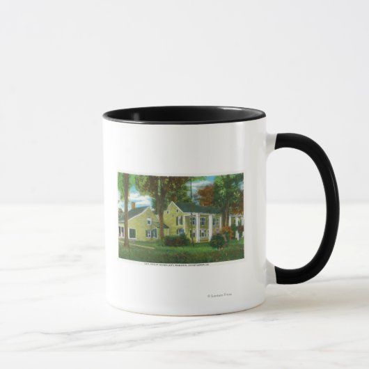 Mug Vue extérieure du manoir du général Philip Schuyle (Droite)