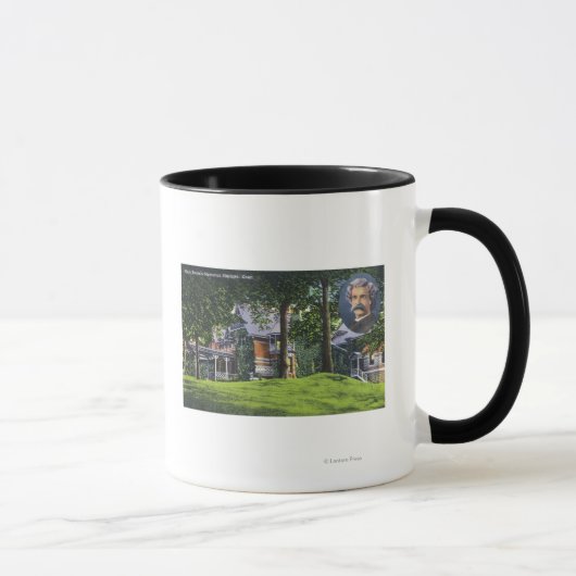 Mug Vue extérieure du mémorial Mark Twain # 2 (Droite)