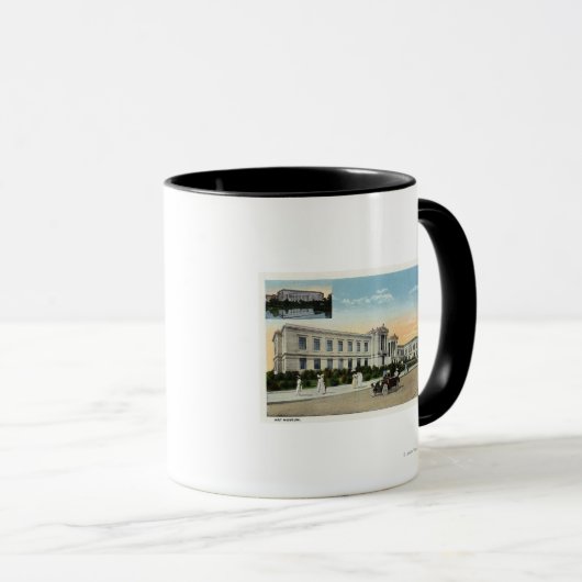 Mug Vue extérieure du musée d'art # 2 (Devant droit)