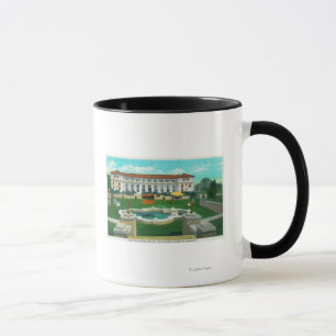 Mug Vue extérieure du nouveau pavillon d'auberge