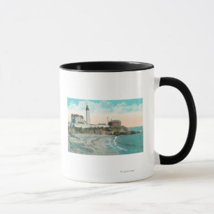 Mug Vue extérieure du phare de point de pigeon