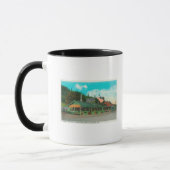 Mug Vue extérieure du restaurant BBQ de la marque (Gauche)