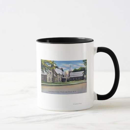 Mug Vue extérieure du Sacré-Coeur catholique (Droite)