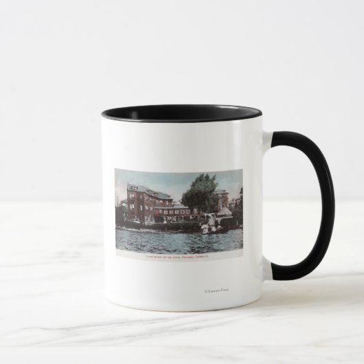 Mug Vue extérieure d'un Sanitarium sur Bay Shore (Droite)