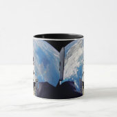 Mug Vue Fish Eye de la navette spatiale Atlantis en or (Centre)
