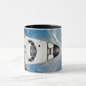 Mug Vue Fish Eye de la navette spatiale Atlantis en or (Centre)