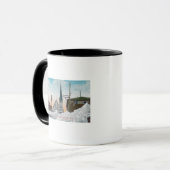 Mug Vue hivernale de l'avenue Steadman couverte de nei (Devant gauche)