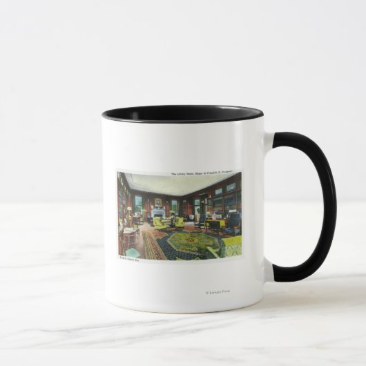 Mug Vue intérieure du salon de FDR (Droite)