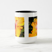 Mug Vue latérale de l'Hibiscus orange (Centre)