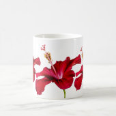 Mug Vue latérale de l'Hibiscus rouge (Centre)