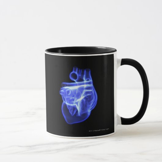 Mug Vue luminescente du coeur humain (Droite)