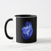 Mug Vue luminescente du coeur humain (Gauche)