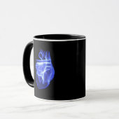 Mug Vue luminescente du coeur humain (Devant gauche)