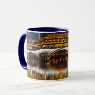 Mug Vue nocturne du pont d'Anshun
