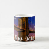 Mug Vue nocturne Pittoresque du pont Brooklyn (Centre)