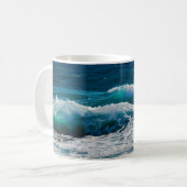 Mug Vue panoramique de Breaking Ocean Waves (Devant gauche)