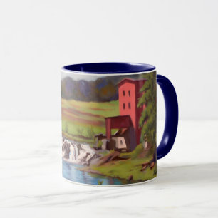 Mug Vue panoramique de Dillard Mill historique du Miss