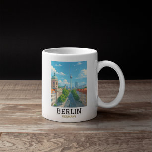 Mug Vue panoramique de la tour TV sur la skyline de Be