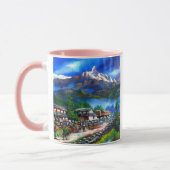 Mug Vue Panoramique De L'Everest Mountain Nepal (Gauche)