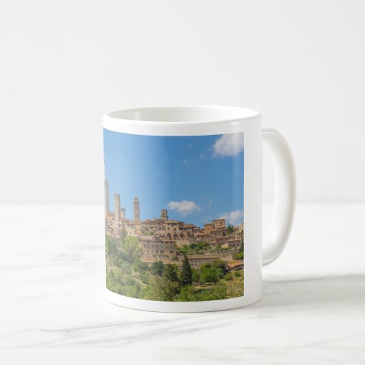 Mug Vue panoramique de San Gimignano Toscane Italie (Devant droit)