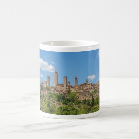 Mug Vue panoramique de San Gimignano Toscane Italie (Centre)