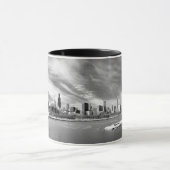 Mug Vue panoramique d'horizon de Chicago en hiver (Centre)
