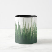 Mug Vue panoramique sur la forêt pins épinette paysage (Centre)