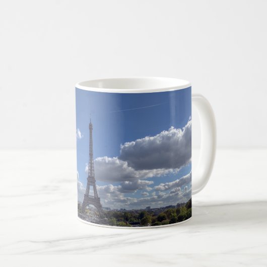 Mug Vue panoramique sur la Tour Eiffel - Paris (Devant droit)