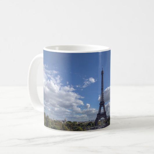 Mug Vue panoramique sur la Tour Eiffel - Paris (Devant gauche)