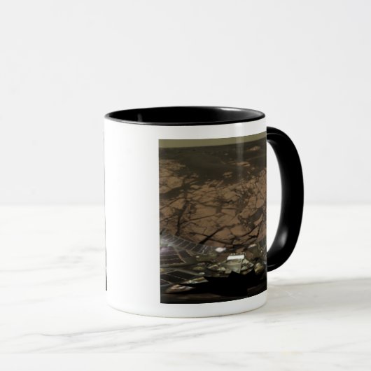 Mug Vue panoramique sur Mars 3 (Devant droit)