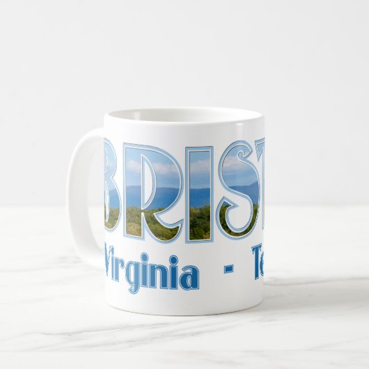 Mug Vue Pittoresque de Bristol Virginia Tennessee (Devant gauche)