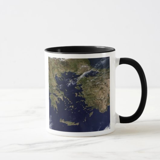 Mug Vue satellite de la Grèce et de la Turquie (Droite)