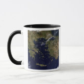 Mug Vue satellite de la Grèce et de la Turquie (Gauche)