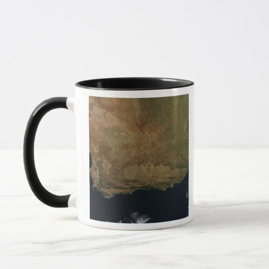 Mug Vue satellite de l'Afrique du Sud (Gauche)