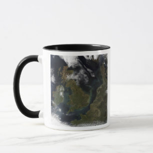 Mug Vue satellite de l'Europe du Nord