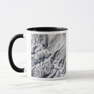 Mug Vue satellite d'un glacier himalayen