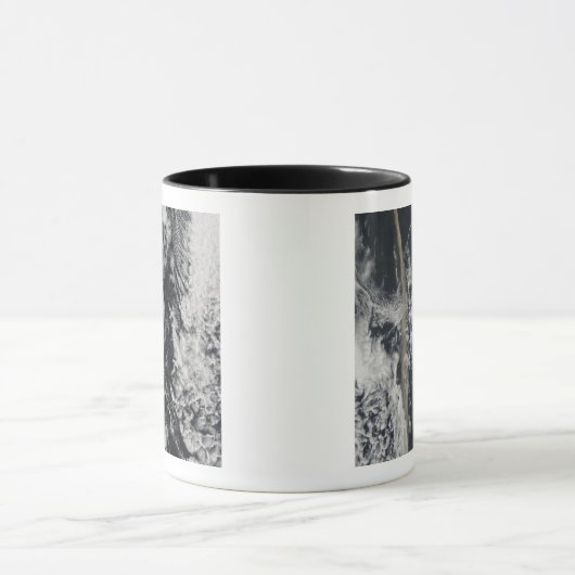 Mug Vue satellite d'un panache de cendres (Centre)